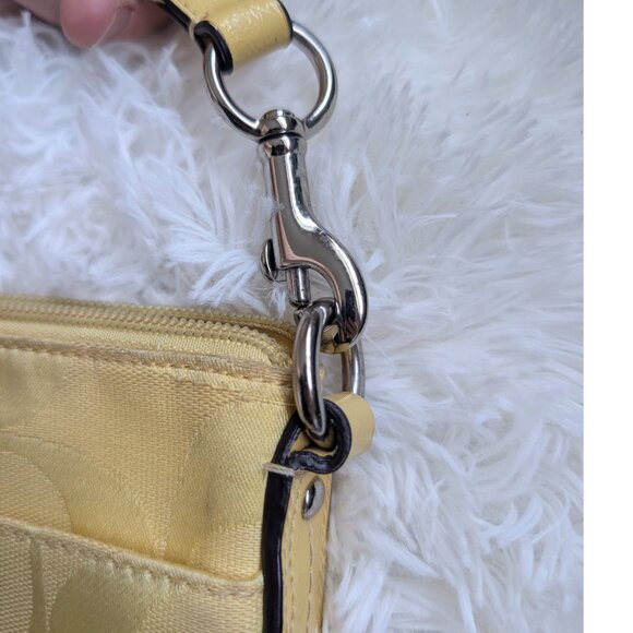 Coach, Monogram C Crossbody Bag, Butter Yellow - Picture 10 of 12